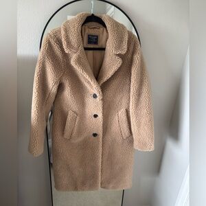 Abercrombie & Fitch Camel Teddy Jacket